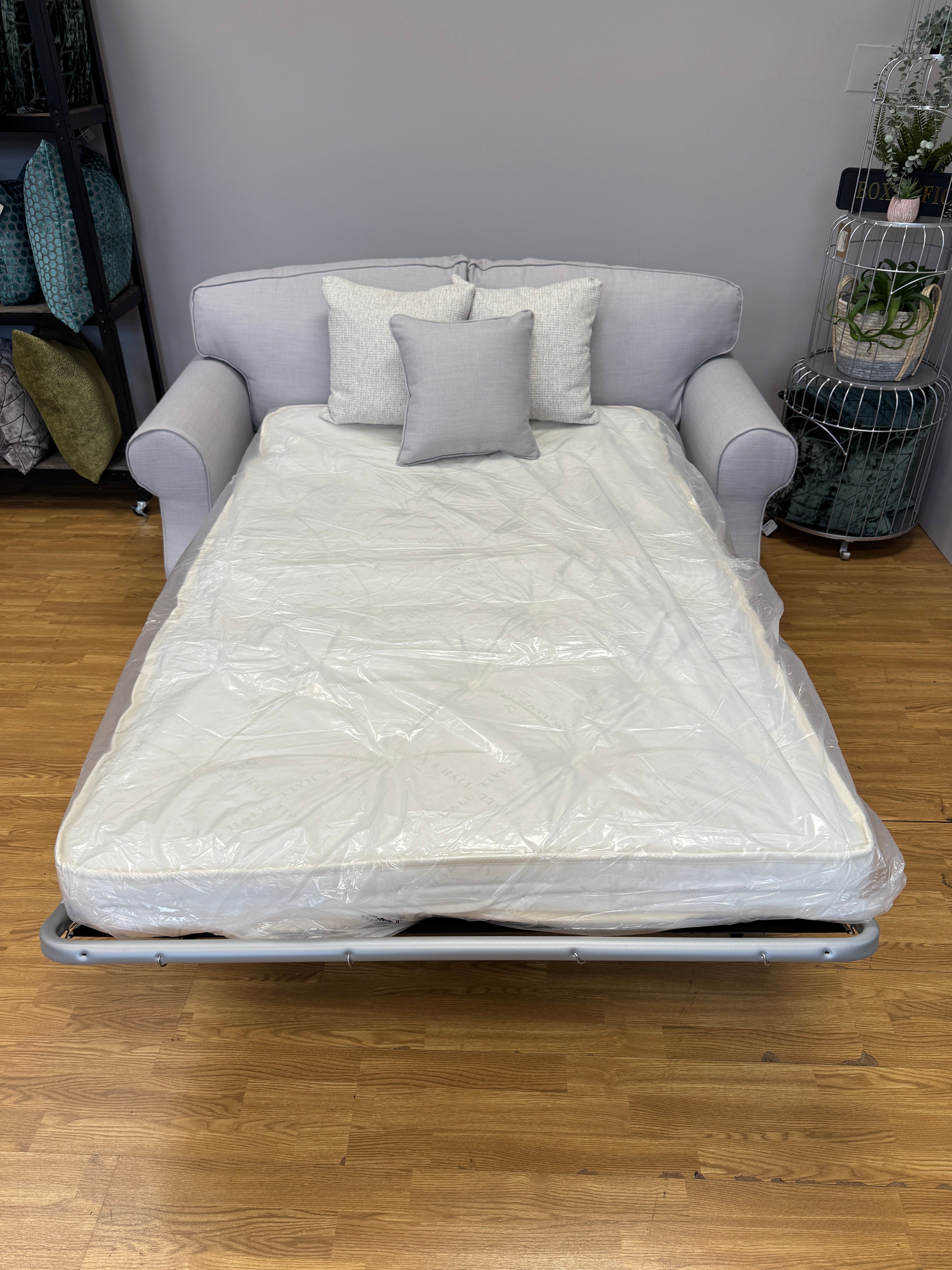 Willow & Hall Lyneham 3 seater sofa bed in stone cotton fabric