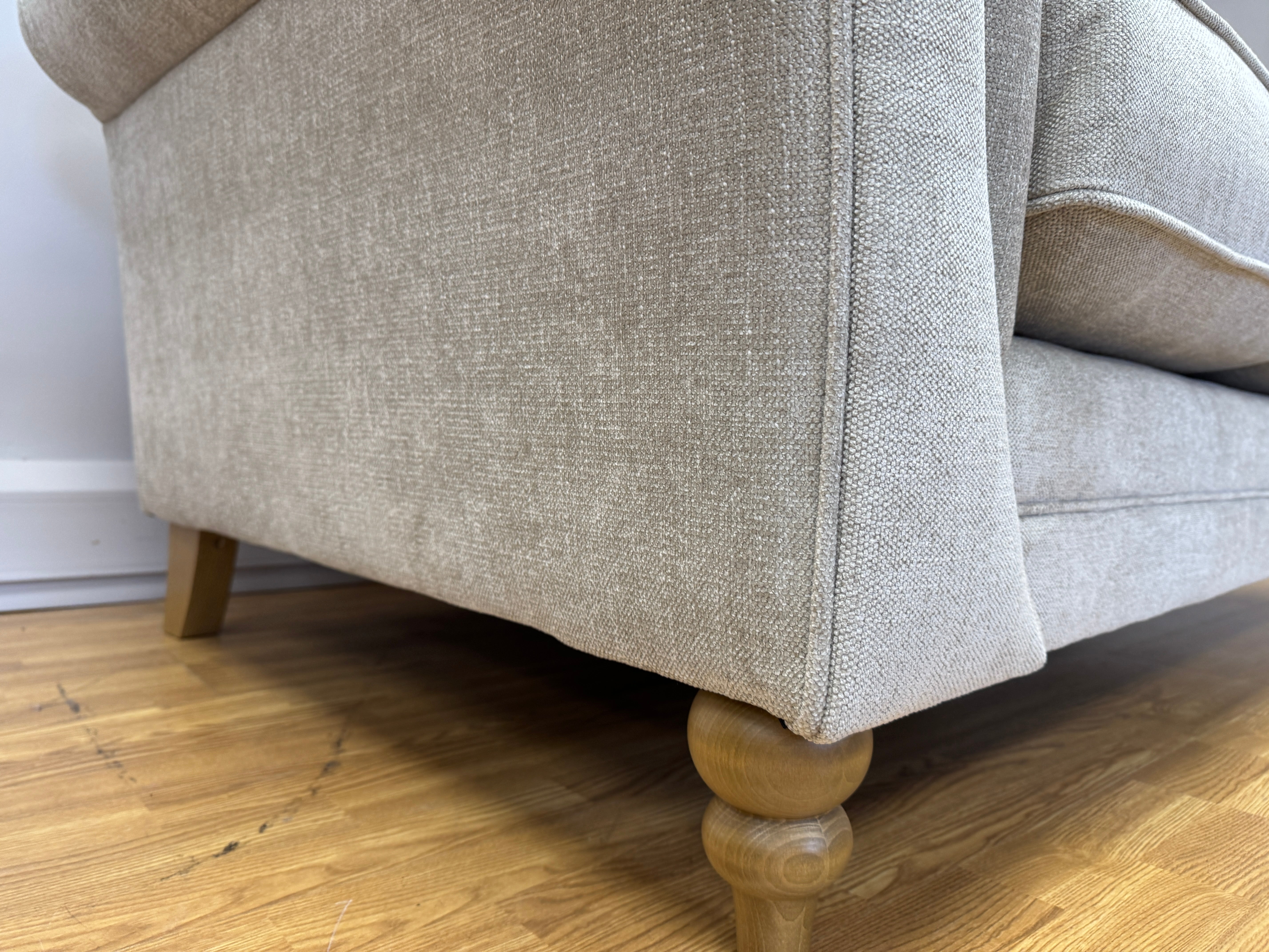 Danbury 2 seater sofa in Marlon Natural fabric