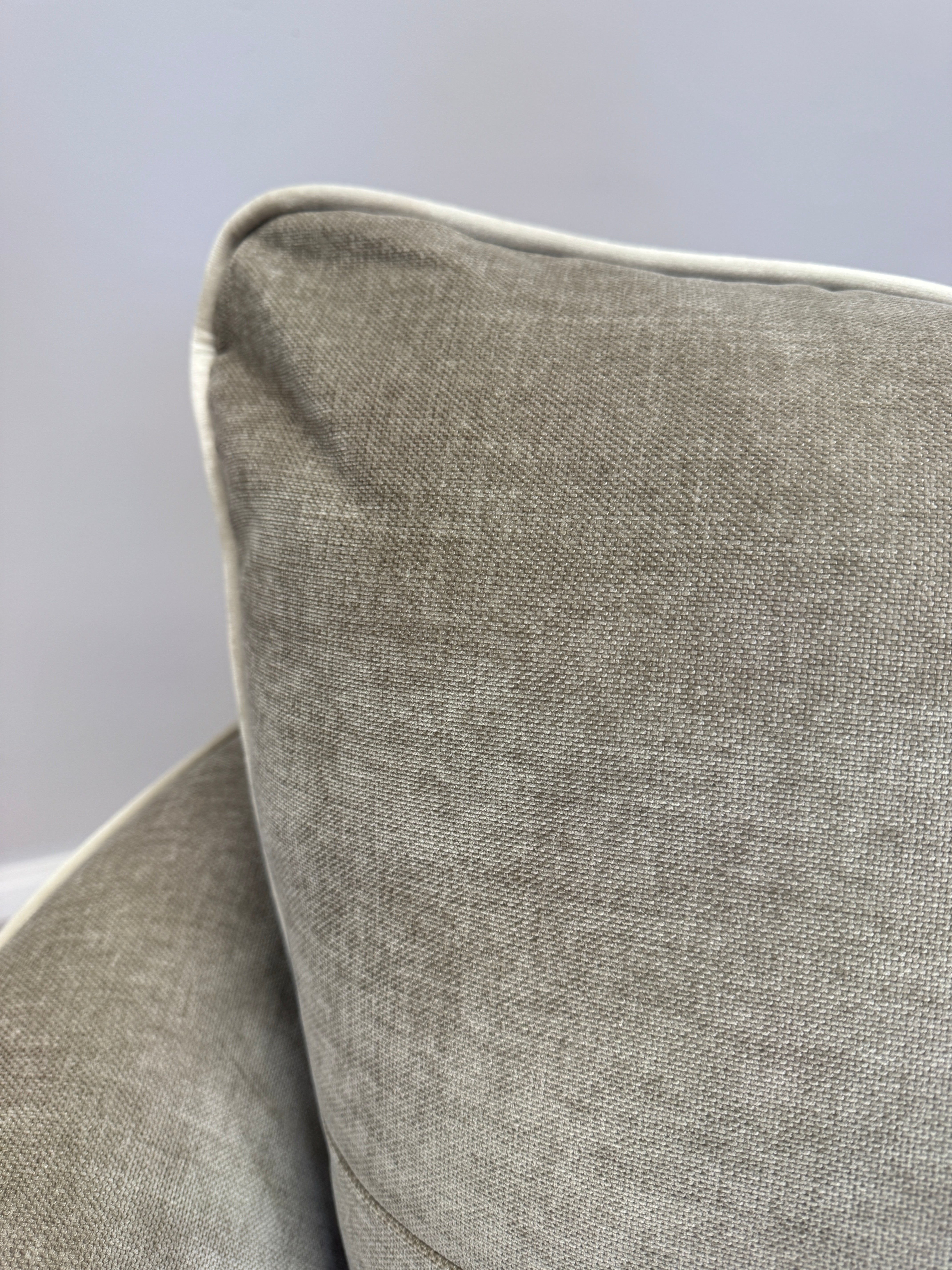Soho accent Armchair in Garda Acier taupe fabric