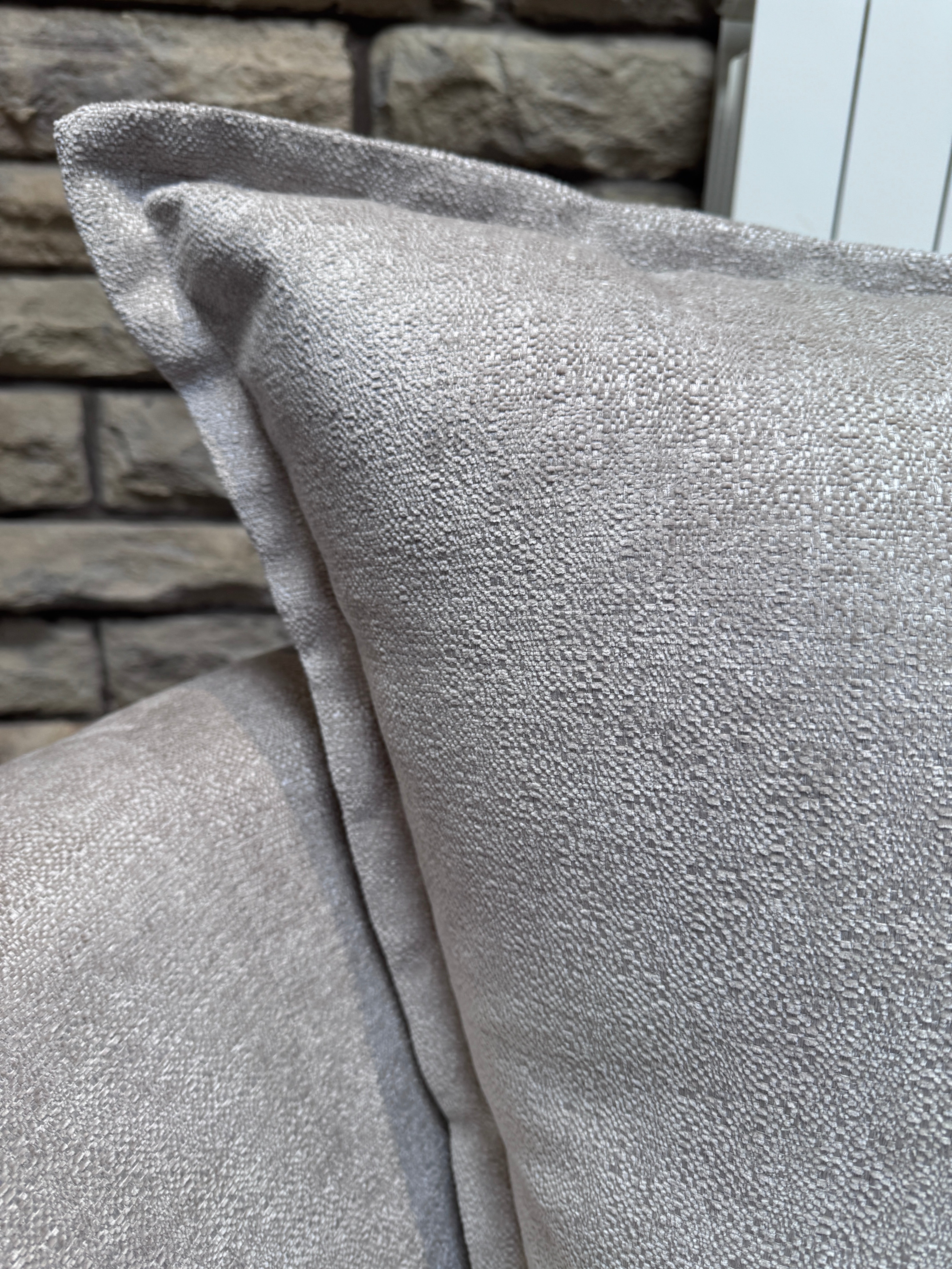 Raven XL swivel loveseat / cuddle chair in stone soft chenille fabric