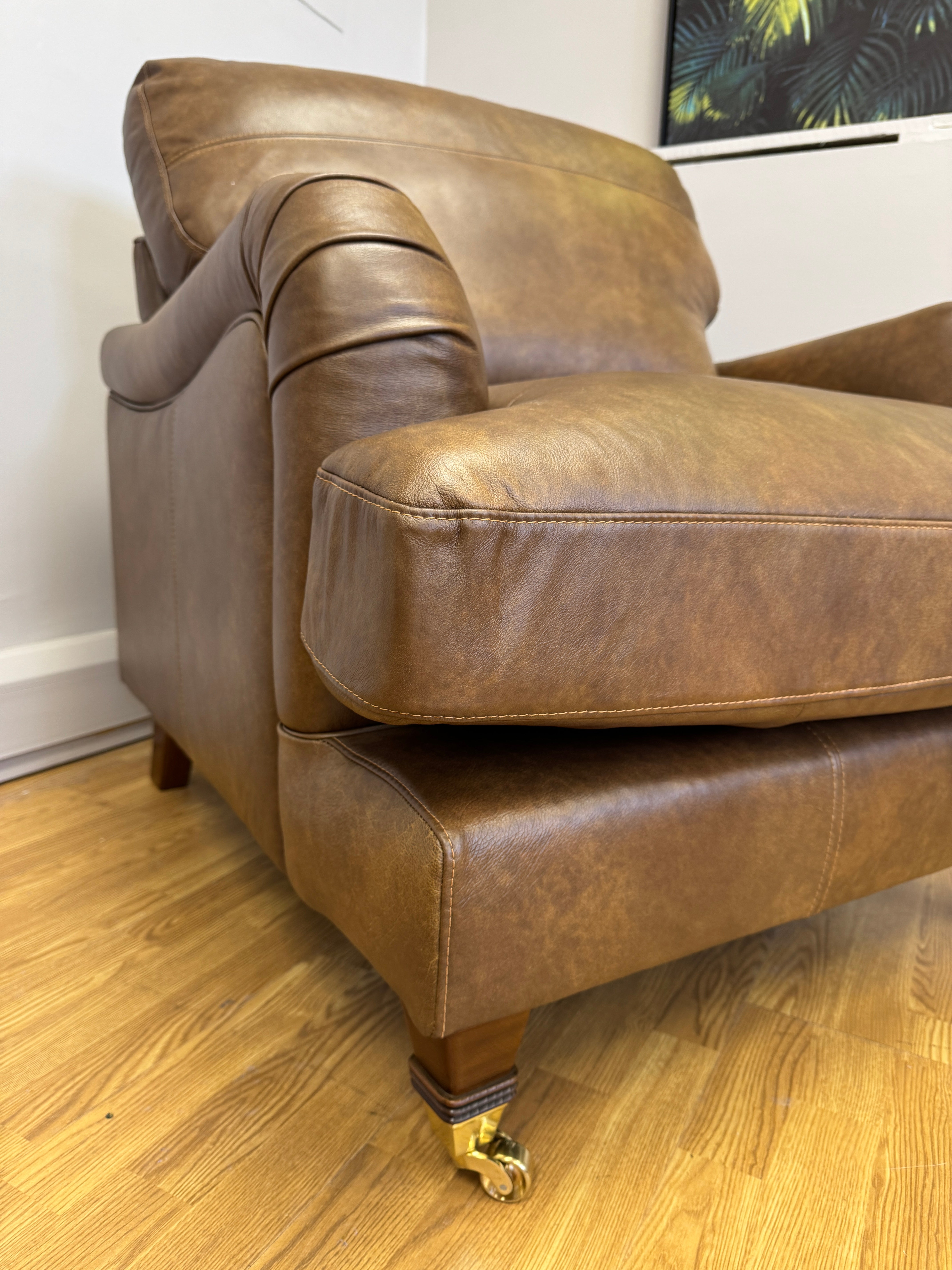 Ballina standard armchair in Napoli Tan leather