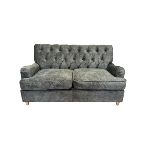 Willow & Hall Foxcote 2 seater sofa bed in Forest green vintage velvet