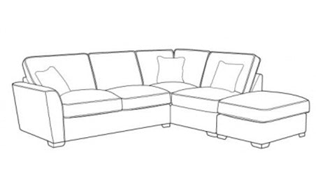 Foxford 2 corner 1 group sofa (left or right facing corner) Standard or Cushion Back