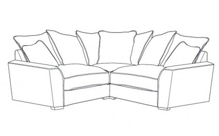 Foxford 1 corner 1 group sofa (equal sided corner) Standard or Cushion Back
