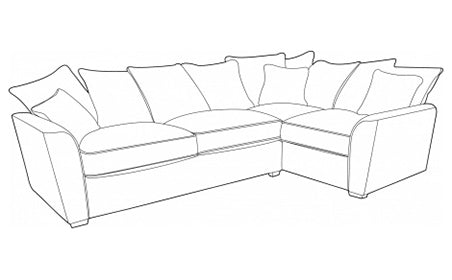 Foxford 2 corner 1 group sofa (left or right facing corner) Standard or Cushion Back