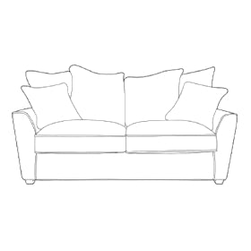 Foxford 2 seater sofa Standard or Cushion Back