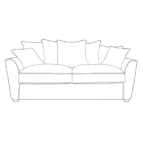Foxford 3 seater sofa Standard or Cushion Back