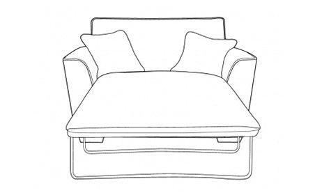 Foxford Loveseat sofa bed Standard Back ONLY