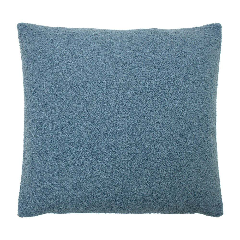 Malham fleece Square Cushion 50cm x 50cm wedgewood blue