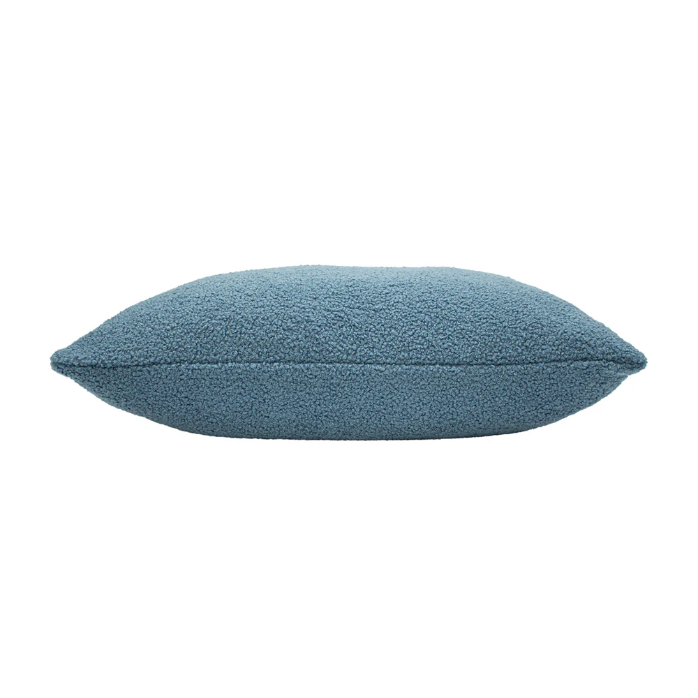 Malham fleece Square Cushion 50cm x 50cm wedgewood blue