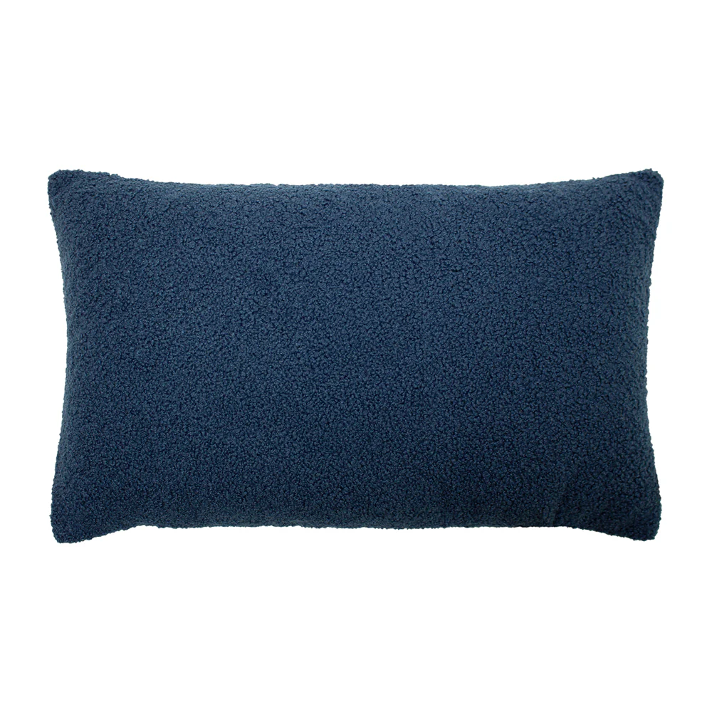 Malham fleece Square Cushion 30cm x 50cm Royal Blue