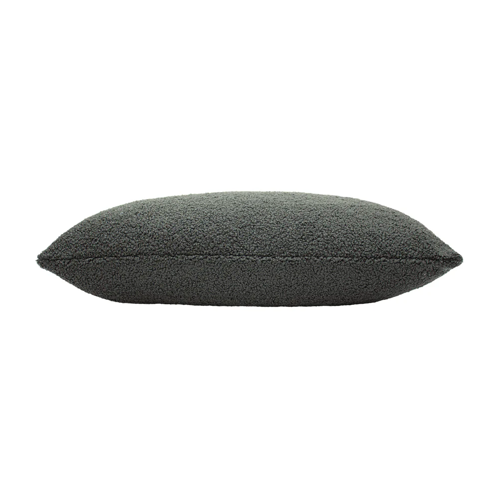 Malham fleece Square Cushion 30cm x 50cm Charcoal