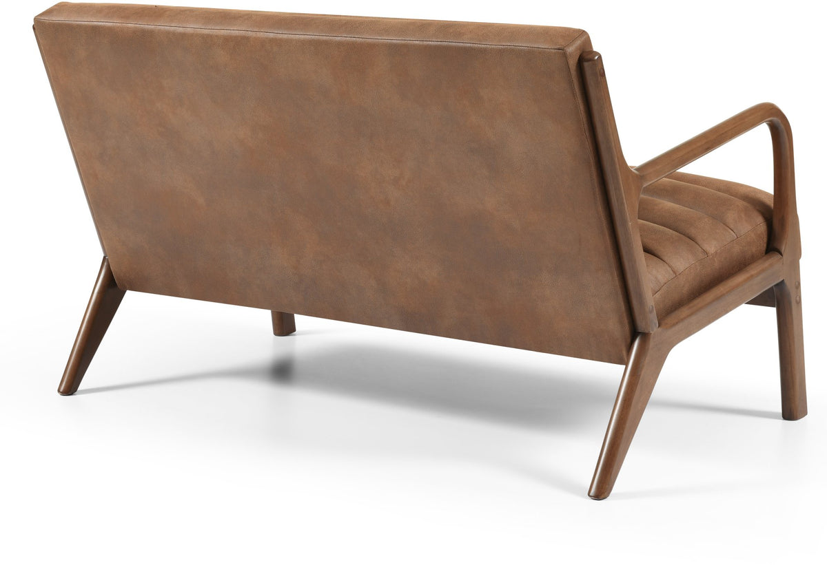Inca 2 seater sofa / loveseat with Walnut frame