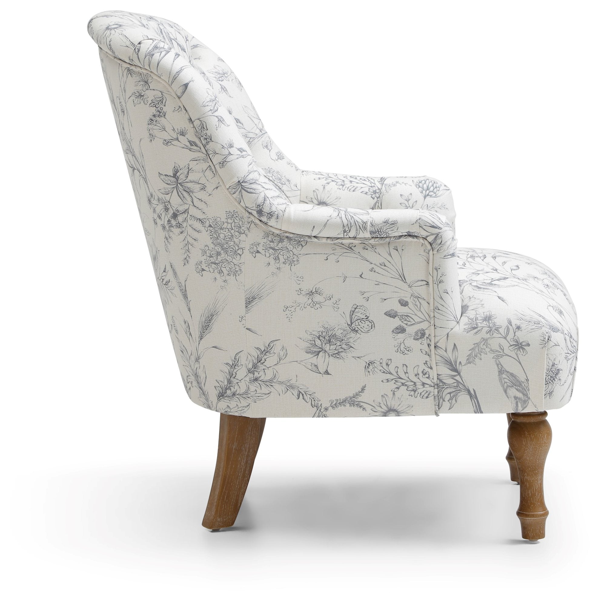 Bianca button back accent chair