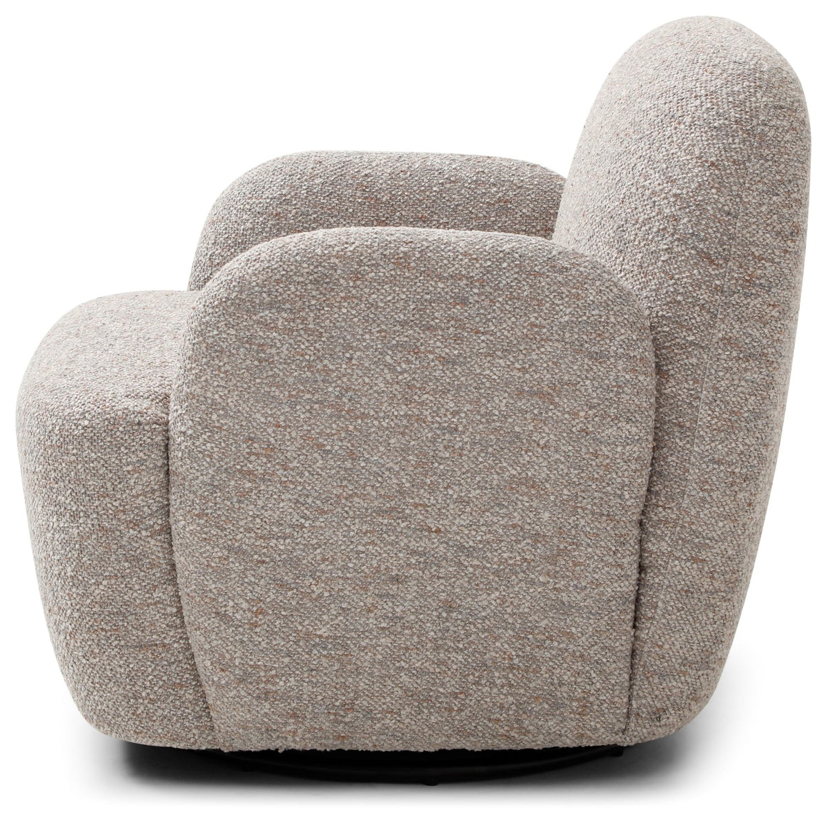 Micky swivel chair in Boucle fabric