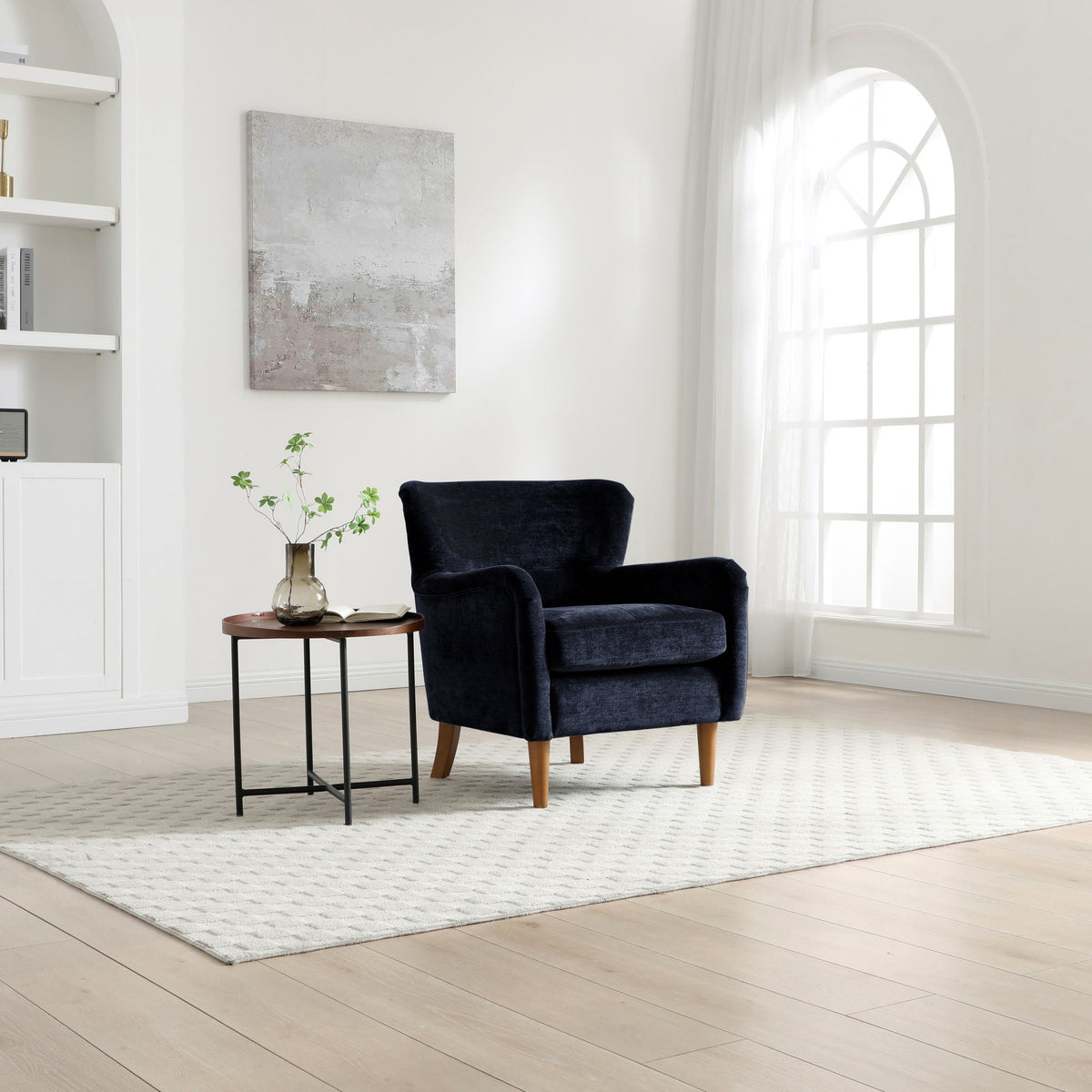 Rosie small wingback inspired chair in Luxe chenille