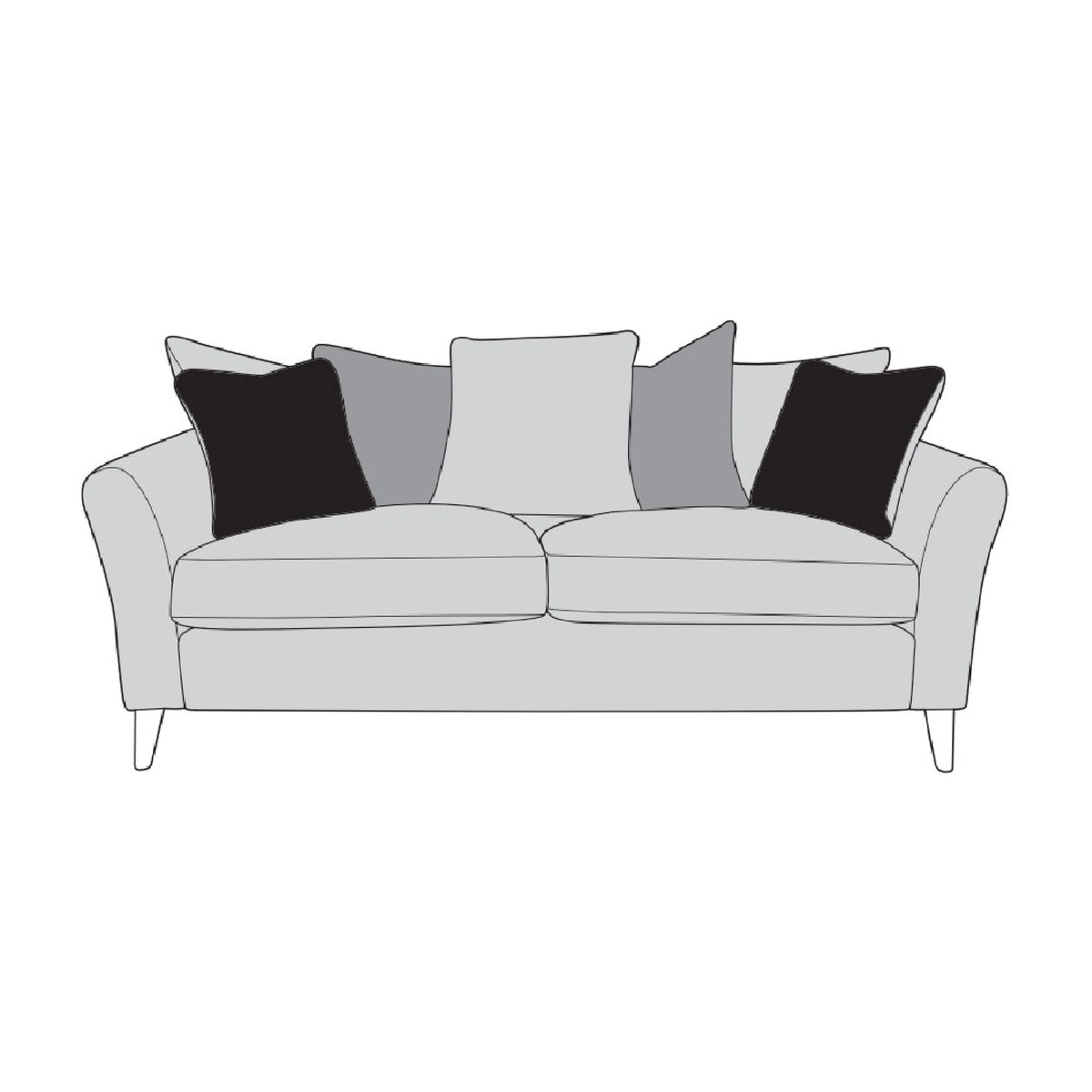 Molly 3 seater sofa - Scatter Back