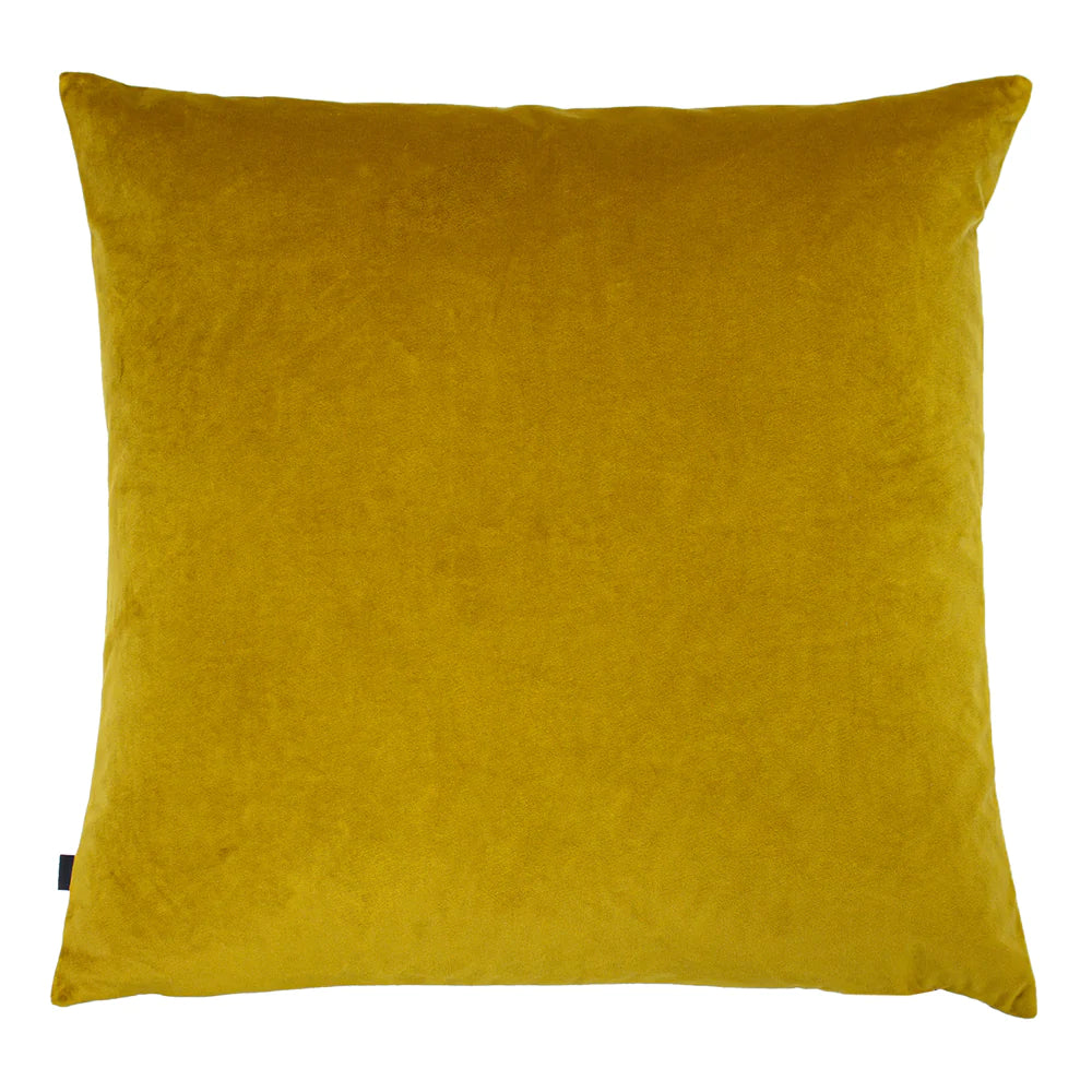 Nevado Velvet Jacquard Square Cushion 50cm x 50cm Gold