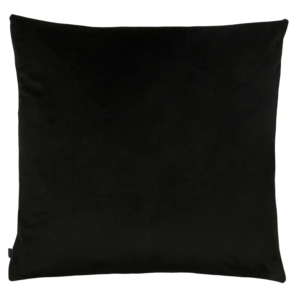 Nevado Velvet Jacquard Square Cushion 50cm x 50cm Magpie / Black