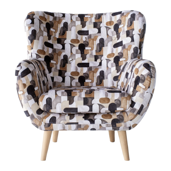 Samantha small slim armchair
