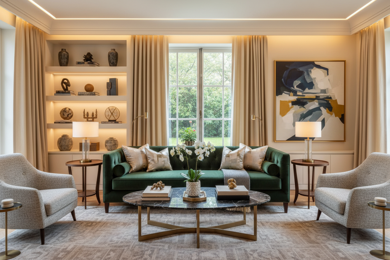 After - Styled Living Room