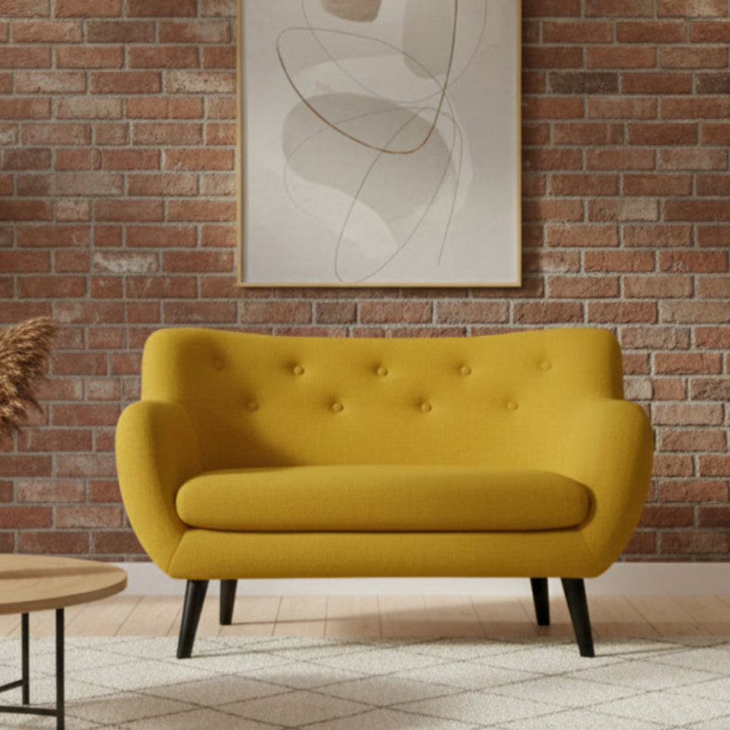 Samantha small slim bench seat sofa