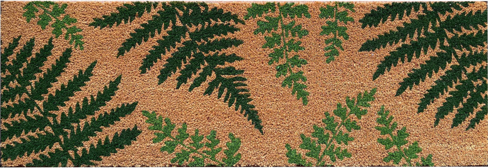 RHS Bloom Collection Coir Runner in Fern leaf print