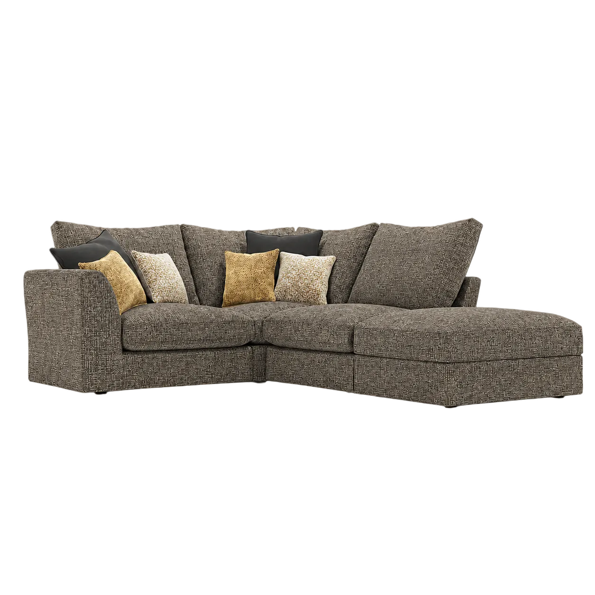 Morris small corner sofa with footstool
