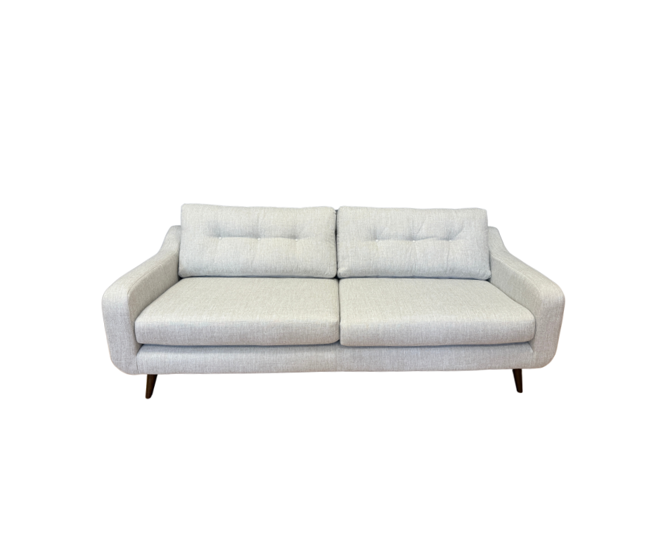 Lisbon 4 seater standard back sofa in natural mix weave fabric