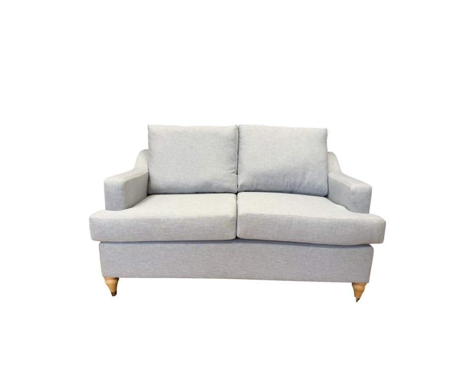 Willow & Hall Atworth 2 seater high back sofa in light grey fabric