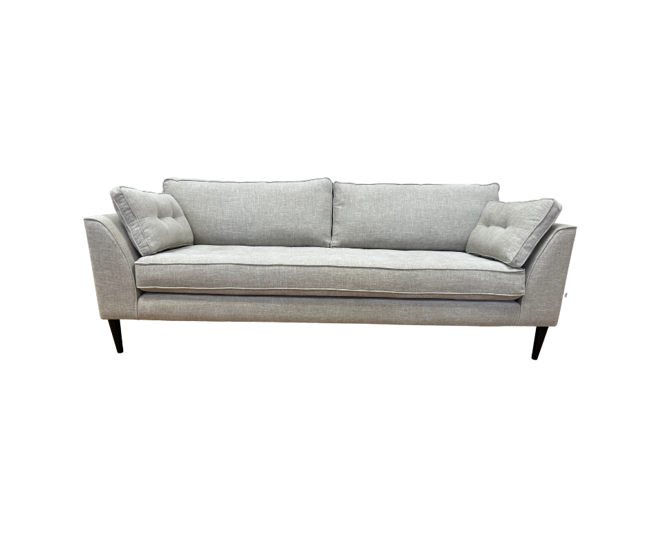 Arklow large 4 seater bench seat sofa in natural soft weave fabric