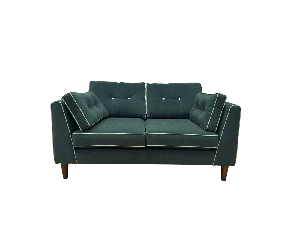 Cricket 2 seater sofa in Emerald green velvet