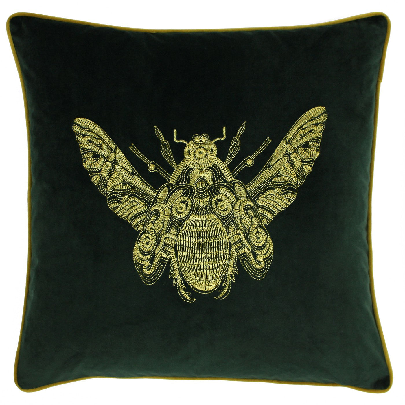 Cerana Bee feather cushion 50cm x 50cm Emerald